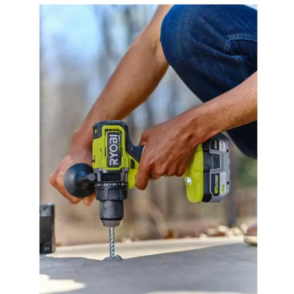 New RYOBI ONE+ HP 18V Brushless Cordless 1/2 in. Hammer Drill Power Tool Only Br